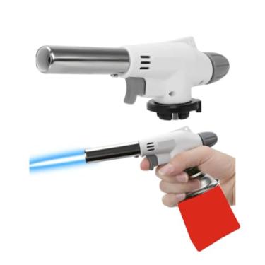 Imagem de Bico Maçarico Portátil 1300°C com Controle de Chama para Culinária, Artesanato e Camping