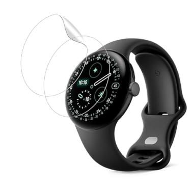 Imagem de NOUKAJU [Pacote com 2] Protetor de tela para Google Pixel Watch 4 (41 mm), material TPU, resistente a arranhões, ultrafino, protetor de tela macio para smartwatch Google Pixel Watch 4 de 41 mm (vidro