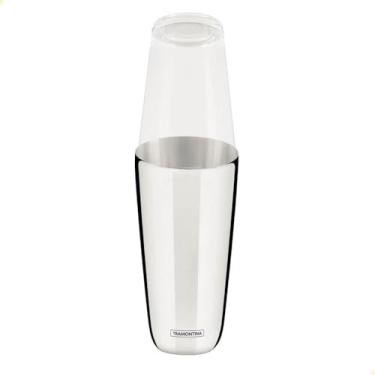 Imagem de Coqueteleira Boston Tramontina em Aço Inox e Tampa em Vidro 700 ml