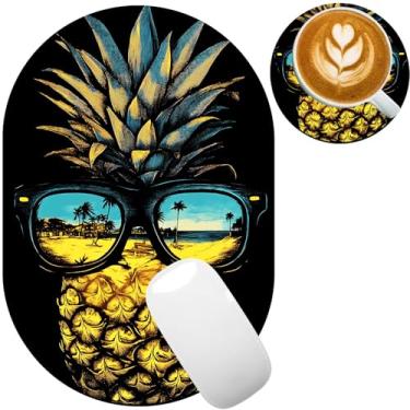 Imagem de TOEMZTFT Mouse pad pequeno, portátil, fundo de borracha antiderrapante à prova d'água, adequado para mouse sem fio, bandeja de teclado para laptop para homens e mulheres, viagens de escritório 18 x 27