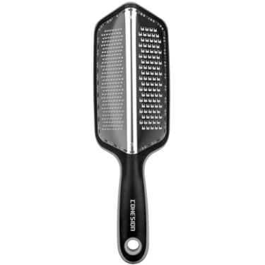 Imagem de Cohesion Ralador Zester Ralador de dois lados para cozinha - Ferramenta de raspador de limão de cozinha para queijo, frutas cítricas, alho, gengibre, noz-moscada, chocolate, frutas, legumes com aço