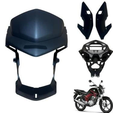 Imagem de Kit Carenagem Frontal Cg Titan Modelo 150 2014 2015 Máscara Par de Ban