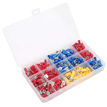 Imagem de ASHATA Conector de Fiação Elétrica, Combinação de Terminal Isolado de Borracha Encaixotado, Conectores de Fio de Vedação de Solda, Fator de Segurança Alto