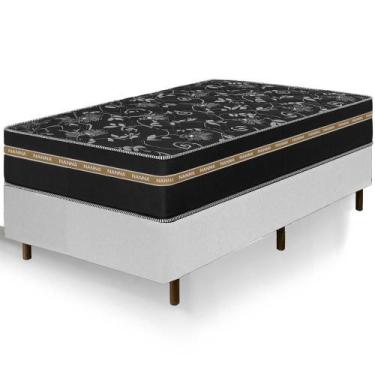 Imagem de Cama Box Solteiro King Colchão Ortho Suport Ortopédico Espuma D33 Pill