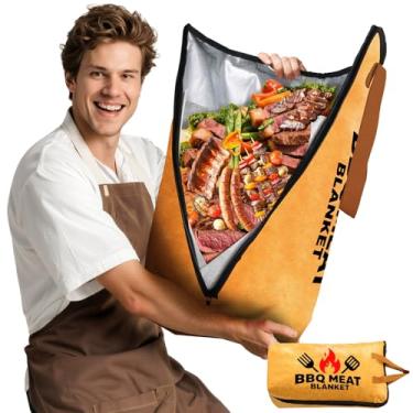 Imagem de VIOXIA Cobertor de peito e saco de descanso de carne – Cobertor de churrasco isolado para descansar carne | Acessório de defumador resistente para peito, estoque essencial de ação de graças e presente