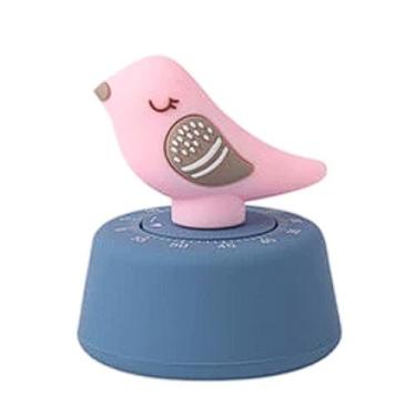 Imagem de Temporizador mecânico de cozinha, temporizador de 60 minutos com alarme alto, ABS colorido para cozinhar, assar, estudar, despertador de cozinha de escritório (laranja, rosa)