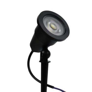 Imagem de Kit 10 Espeto De Jardim Led 7w Branco Frio Bivolt Ip66 Preto