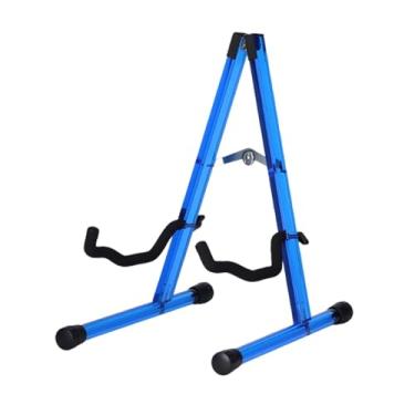 Imagem de JunZheHub Suporte Dobrável em Formato de a para Guitarra, Suporte Portátil para Guitarra, Acessório para Instrumentos Musicais Como Guitarras Acústicas, Guitarr, Azul
