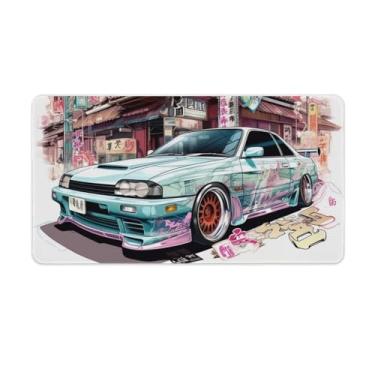 Imagem de Y2k Graffiti R32 arte de modificação JDM tapete de mouse pad de mesa de carro antiderrapante grande material de escritório tapete de mesa de borracha impermeável para escritório jogo casa 40 x 75 cm