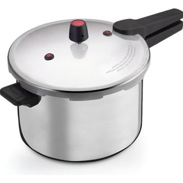 Imagem de Panela de Pressão 10L Polida Fechamento Externo Linha Premium Aluminio