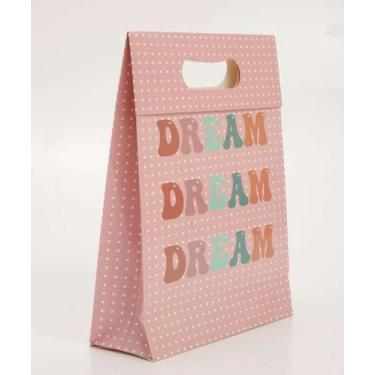 Imagem de Embalagem Presente Sacola Estampa Poá Marisa-96013, UN, Rosa