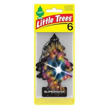 Imagem de LITTLE TREES Ambientador de carro | Árvore de papel pendurada para casa ou carro | Supernova | Pacote com 6