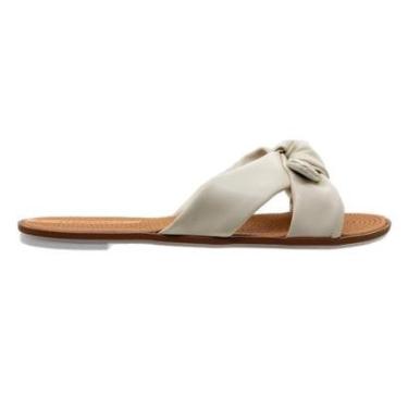 Imagem de Rasteira Moleca Laço 5297.456 Offwhite-Feminino