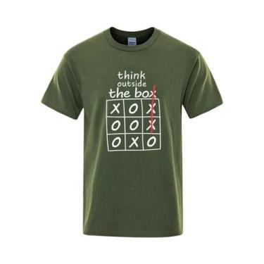 Imagem de Camiseta Masculina 100% Algodão Verão Estampa De Jogo Casual Solta Gol