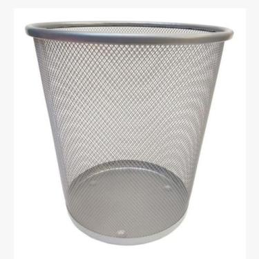 Imagem de Lixeira Luxo Cesto Aramado Home Office - Markys Store, Preta