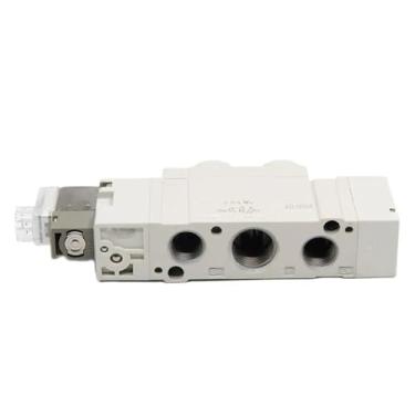 Imagem de EJWFASCV Válvula Solenoide Pneumática SY3520 C6 Centro de Pressão de 3 Posições Válvula Solenoide Eletromagnética Componente Pneumático (SY3520-3YE-C6)