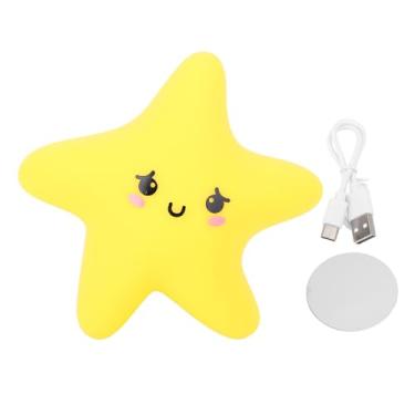 Imagem de Luz noturna de silicone com carregamento usb, iluminação macia e decorativa, lâmpada noturna de parede magnética para quarto, crianças e adultos, berçário