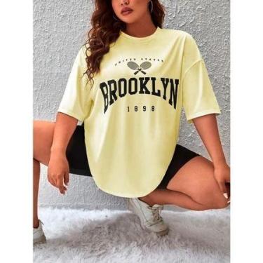 Imagem de Camiseta 1898 Rosa Choque Manga 3/4 Gola redonda Garota Longo Life Sty