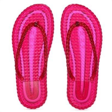 Imagem de Chinelo Brizza Arezzo Tira Marrocos Translúcido Vermelho - Feminino-Feminino