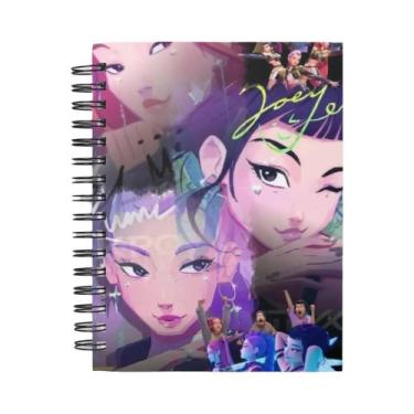 Imagem de Caderno A6 K-pop Anime Demon Hunters Com Espiral, Material De Escritór