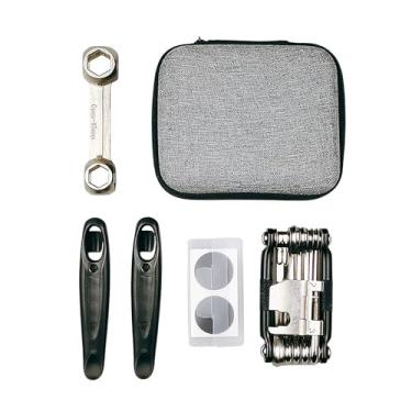 Imagem de Conjunto de kit de ferramentas de reparo de bicicletas Ainoli Ferramentas multifuncionais portáteis para manutenção básica e de mountain bike Reparação de pneus Ajuste de raio (Bt079t)