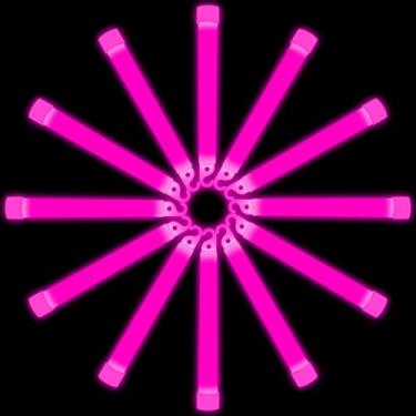 Imagem de Pacote com 12 bastões de luz de emergência rosa ultra brilhantes, bastões de luz de emergência de 15 cm que brilham no escuro, cores vibrantes para suprimentos de furacão, acampamento, sobrevivência