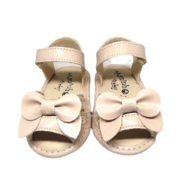 Imagem de Sandalia Bebe Infantil Menina Laço Bege Manozinhos Baby Ref.S072, 17, 