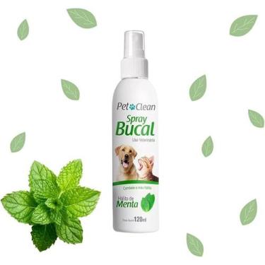 Imagem de Spray Bucal Para Mal Hálito Cães e Gatos Cachorro Gato Pet Clean Fresc