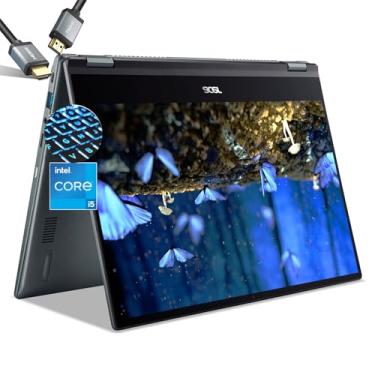 Imagem de acer Laptop Chromebook Touchscreen Plus Spin 514 - Intel Core i5-1334U - Tela IPS FHD de 14 polegadas 2 em 1 - 8 GB de RAM - SSD de 512 GB - Tablet Chrome para jogos - Teclado retroiluminado