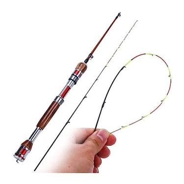 Imagem de Vara de pesca para jangada, liga de titânio, 2 seções, comprimento ajustável, vara de pesca telescópica, vara de pesca portátil, barco, vara de pesca e combinações de carretel