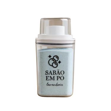 Imagem de Dispenser Organizador de Lavanderia em Acrílico para Amaciante, Sabão Líquido e em Pó, Tira Manchas (P - Sabão em Pó)