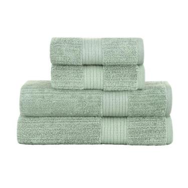 Imagem de Kit Jogo de Toalhas Buddemeyer 4 Peças Banhão e Rosto Fio Penteado Can