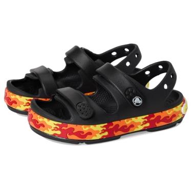 Imagem de Crocs Sandália unissex infantil Crocband Cruiser (infantil), Preto, 27