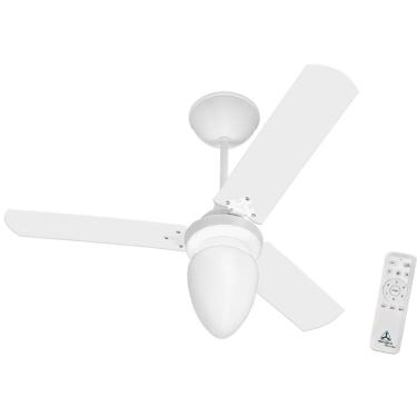 Imagem de Ventilador de Teto Silencioso 3 Pás 55W Com Controle Remoto Globo Pêra Venti Delta