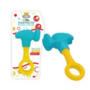 Imagem de Mordedor e Chocalho 1 Unidade Pais e Filhos Alívio da Dentição