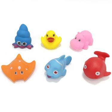 Imagem de Conjunto Bichinhos de Banho 6 Peças Bebê brink+