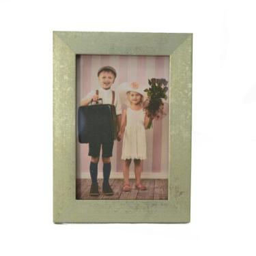 Imagem de Porta Retrato De Mesa Para Foto 10x15 Cm Metalizado Champanhe - Fabrik