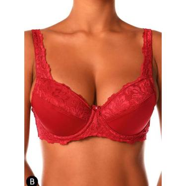 Imagem de Sutiã Demillus 065204 Iridien Com Aro e Bojo Renda e Microfibra Taça B