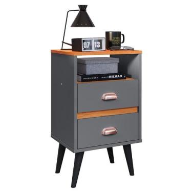 Imagem de Mesa de Cabeceira Retrô Mesinha Pequena Moderna Canto Quarto Apoio Lat