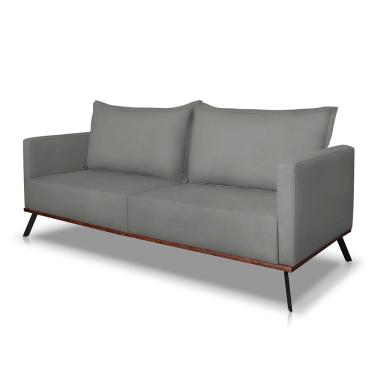 Imagem de Sofá Zefir 2 Lugares 1,80 Veludo Cinza - Lucadi Home