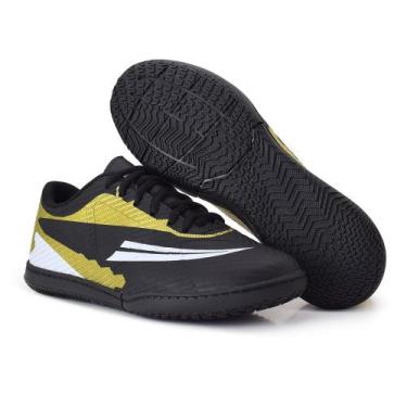 Imagem de Chuteira futsal cano baixo - IMPULSO, Preto dorada, 39