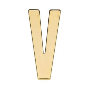 Imagem de Adesivos De Números De Casa Em Metal Autoadesivos 7x3cm Letras Do Alfa