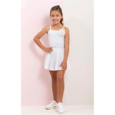 Imagem de Conjunto Infantil Menina Blusa Shorts Saia Verão LessaKids-Feminino