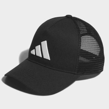 Imagem de Boné Aba Curva Adidas Flatbrim Ring, Preto, M/G