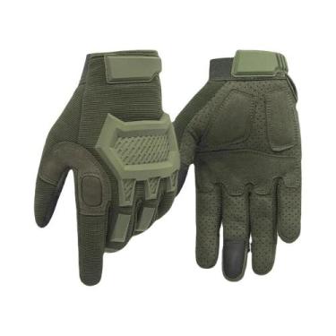 Imagem de Luvas Táticas De Dedo Inteiro Com Tela Sensível Ao Toque Para Motocicl
