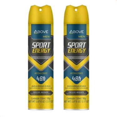 Imagem de Kit com 2 - Desodorante Above Men 150ml Sport Energy 48hrs