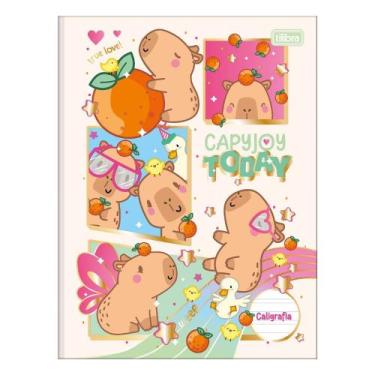 Imagem de Caderno de Caligrafia Capivara Brochura Capa Dura 40 Folhas Capy Club 