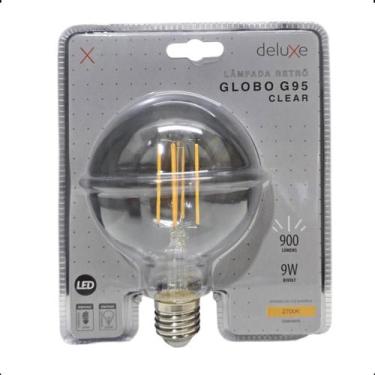 Imagem de Lâmpada de Led Filamento G95 Clear E27 9W 2700K Bivolt - Deluxe Avant 