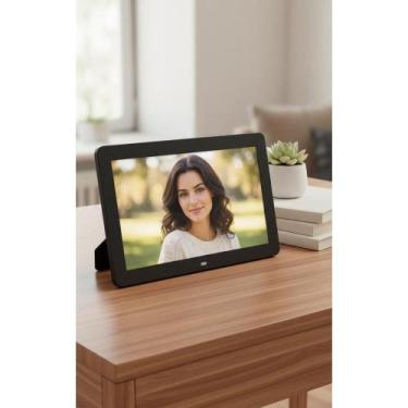 Imagem de Porta Retrato Digital 12" USB SD Controle Preto - Congratulations Stor