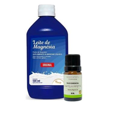 Imagem de Kit Leite de Magnésia e OE Hortelã Pimenta 10ml belezantu - BelezaNatu